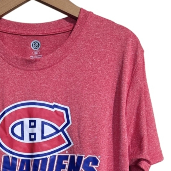 NHL Montreal Canadiens Red T-Shirt. Men's Size Large - Picture 3 of 6